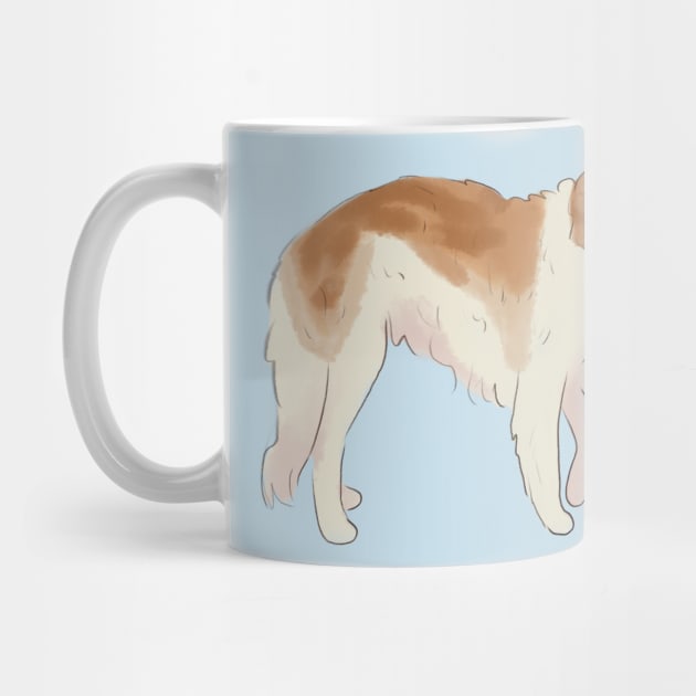 Cute borzoi by Mayarart